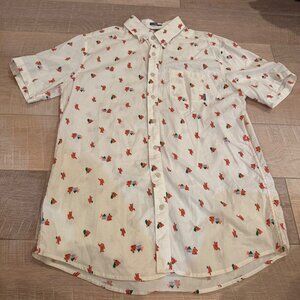 EDDIE BAUER CLASSIC FIT MENS TALL LARGE BIG FOOT BUTTON UP SHORT SLEEVE SHIRT